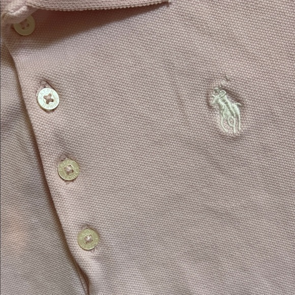 Polo by Ralph Lauren Kids Light Pink Polo Shirt Girls size Large 12-14 - Picture 3 of 5